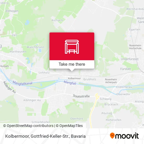 Карта Kolbermoor, Gottfried-Keller-Str.
