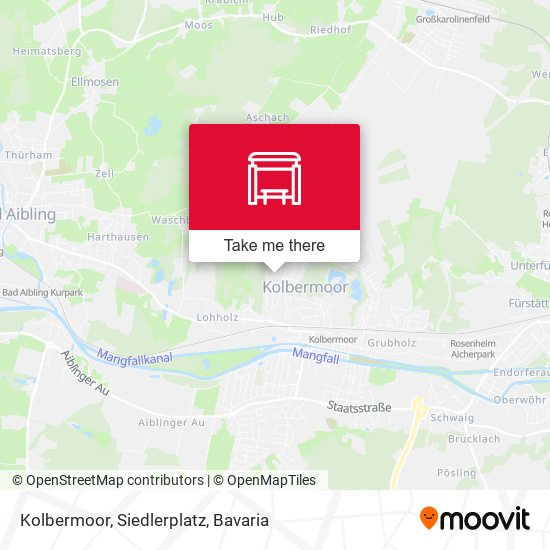 Kolbermoor, Siedlerplatz map