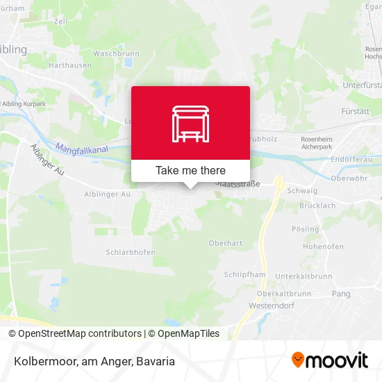 Карта Kolbermoor, am Anger