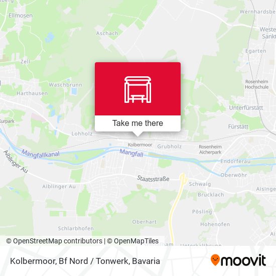 Kolbermoor, Bf Nord / Tonwerk map