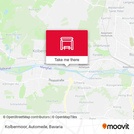 Карта Kolbermoor, Automeile