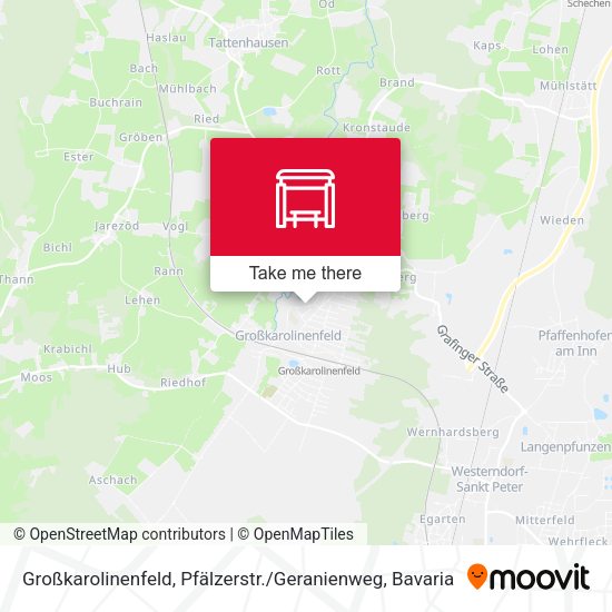 Großkarolinenfeld, Pfälzerstr. / Geranienweg map