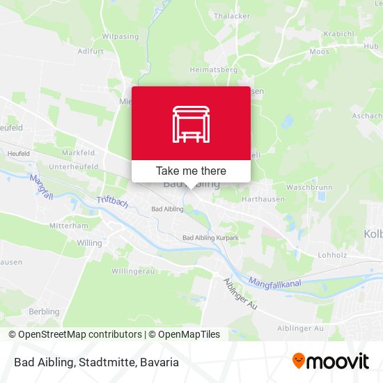 Карта Bad Aibling, Stadtmitte