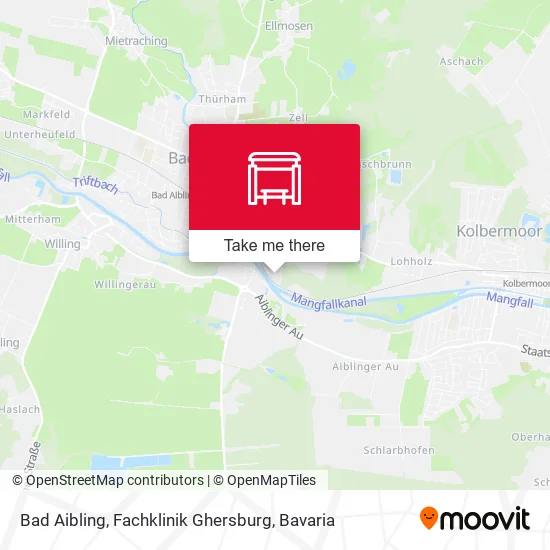 Карта Bad Aibling, Fachklinik Ghersburg