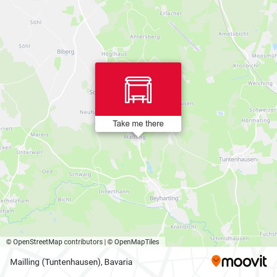 Mailling (Tuntenhausen) map