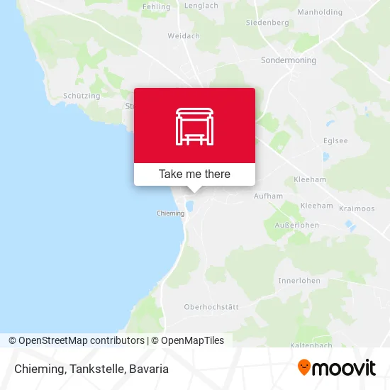 Карта Chieming, Tankstelle