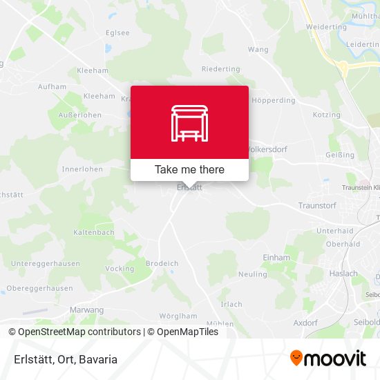 Карта Erlstätt, Ort