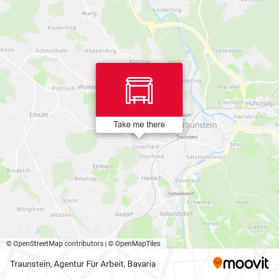 Карта Traunstein, Agentur Für Arbeit