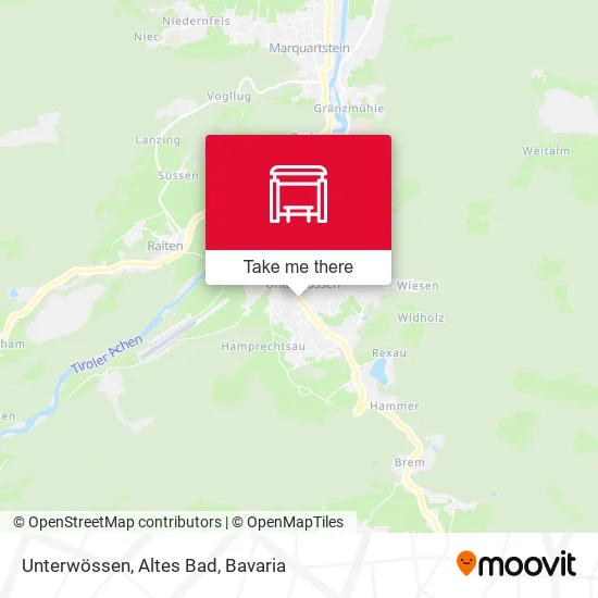 Карта Unterwössen, Altes Bad