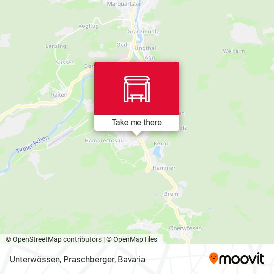 Unterwössen, Praschberger map