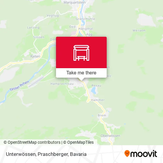 Карта Unterwössen, Praschberger