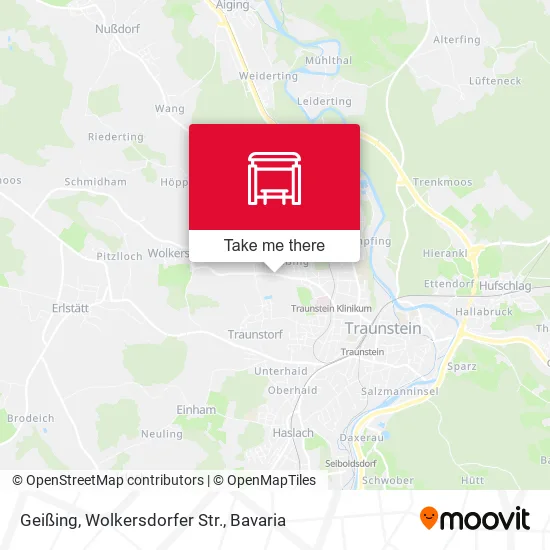 Карта Geißing, Wolkersdorfer Str.