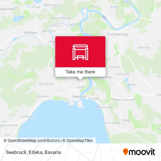 Карта Seebruck, Edeka
