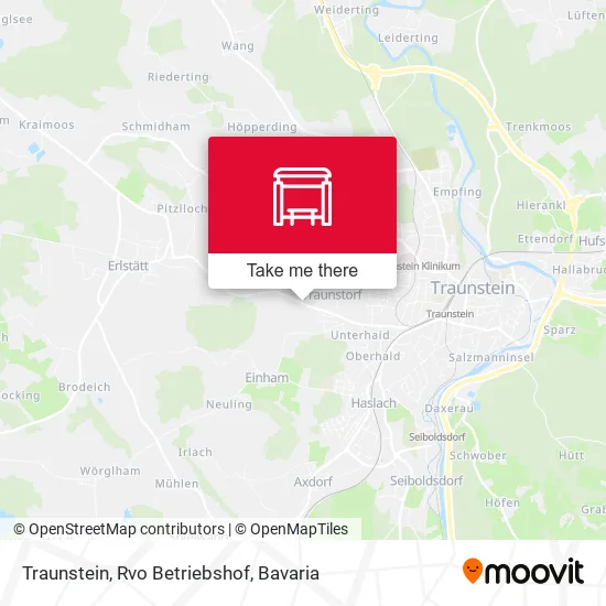 Карта Traunstein, Rvo Betriebshof