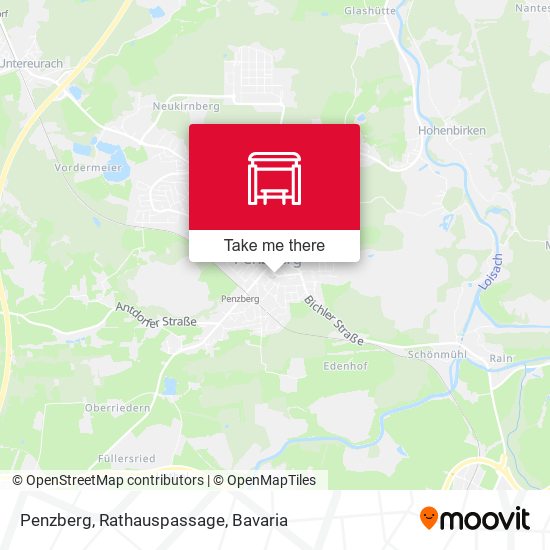 Penzberg, Rathauspassage map