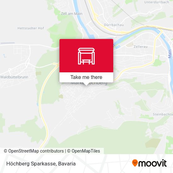 Höchberg Sparkasse map