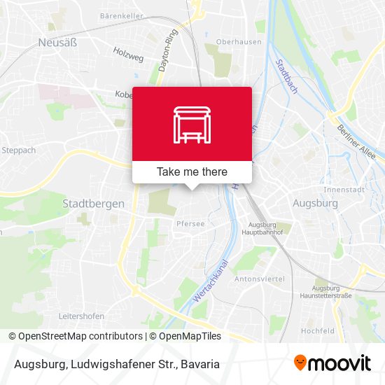 Augsburg, Ludwigshafener Str. map