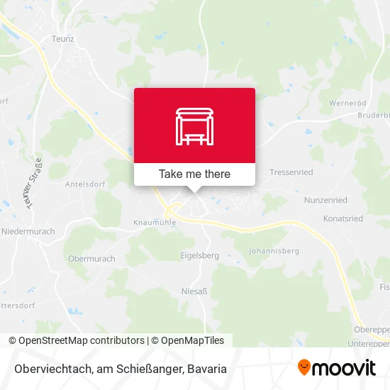 Карта Oberviechtach, am Schießanger
