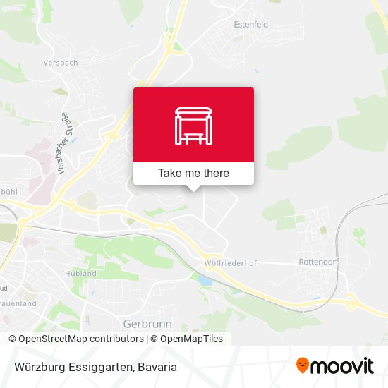 Würzburg Essiggarten map