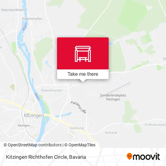 Карта Kitzingen Richthofen Circle