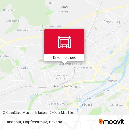 Карта Landshut, Hopfenstraße