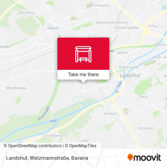 Карта Landshut, Watzmannstraße