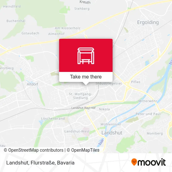 Карта Landshut, Flurstraße