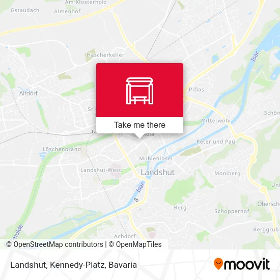 Карта Landshut, Kennedy-Platz