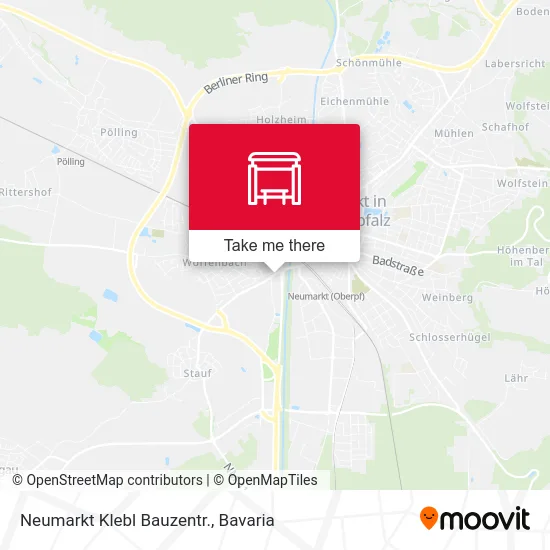 Карта Neumarkt Klebl Bauzentr.