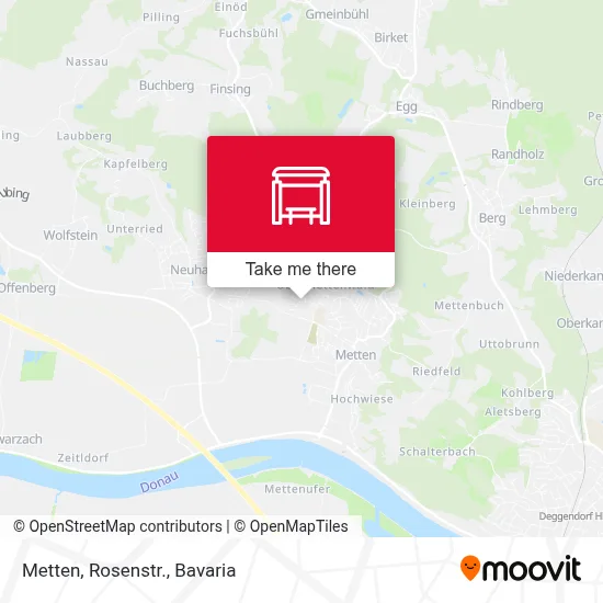 Metten, Rosenstr. map