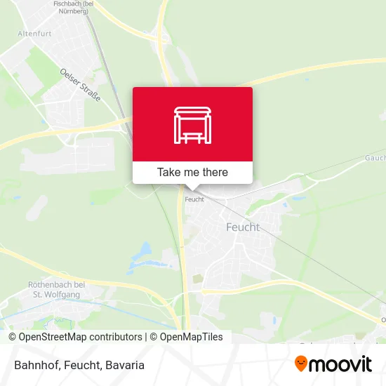 Карта Bahnhof, Feucht