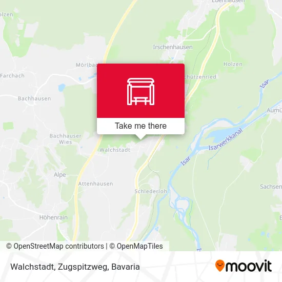 Walchstadt, Zugspitzweg map