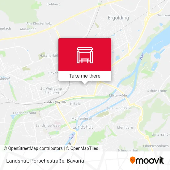 Карта Landshut, Porschestraße