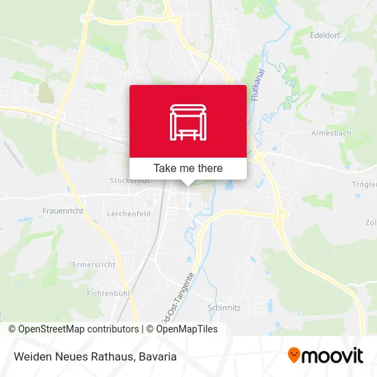 Weiden Neues Rathaus map