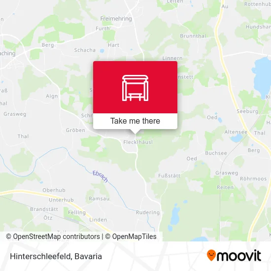 Hinterschleefeld map