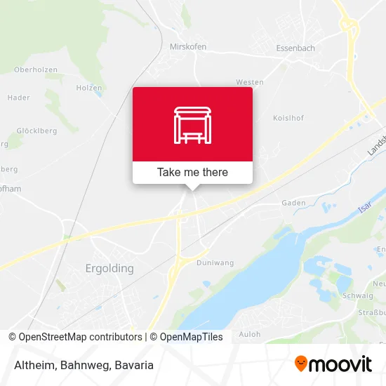 Altheim, Bahnweg map
