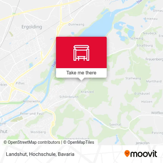 Карта Landshut, Hochschule
