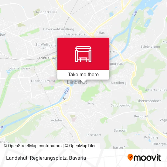 Карта Landshut, Regierungsplatz