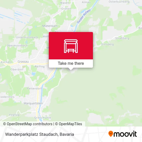 Wanderparkplatz Staudach map