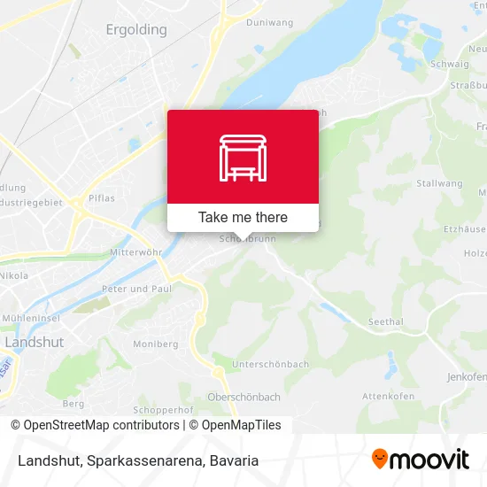 Карта Landshut, Sparkassenarena