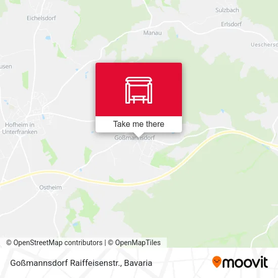 Карта Goßmannsdorf Raiffeisenstr.