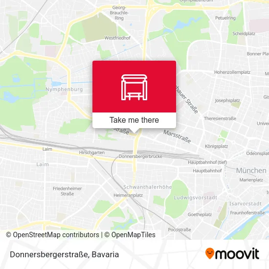 Карта Donnersbergerstraße