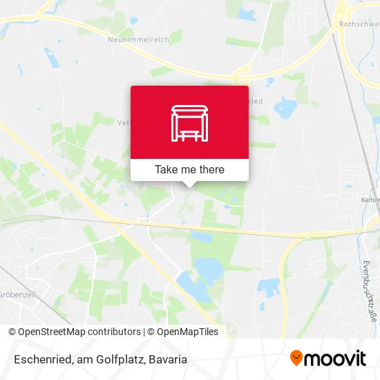 Карта Eschenried, am Golfplatz