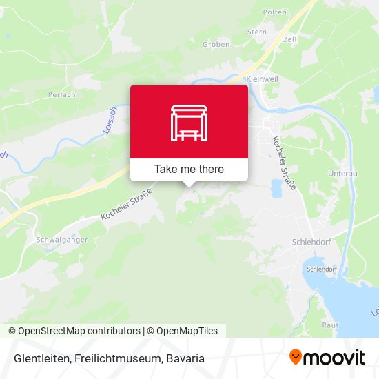 Glentleiten, Freilichtmuseum map