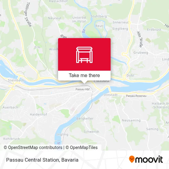 Passau Hbf map