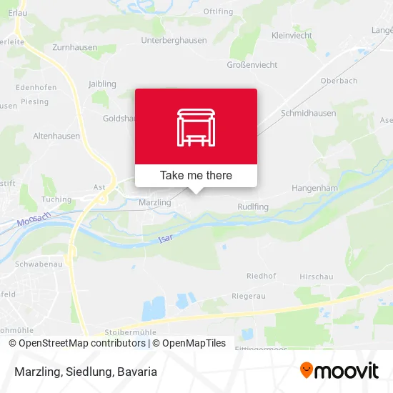 Карта Marzling, Siedlung