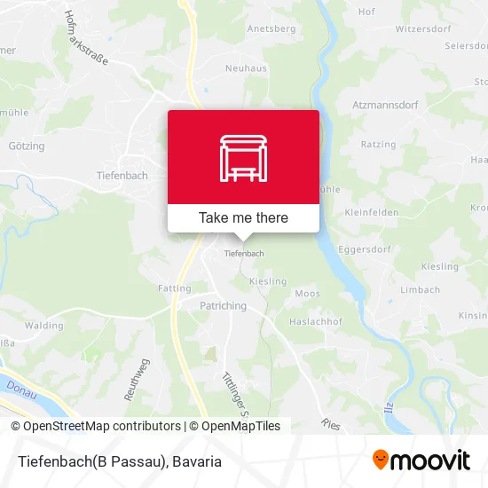Карта Tiefenbach(B Passau)