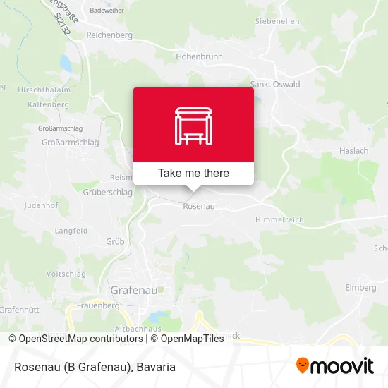 Rosenau (B Grafenau) map