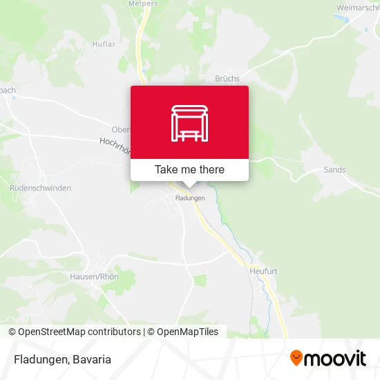 Карта Fladungen