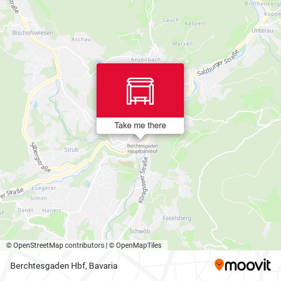 Berchtesgaden Hbf map